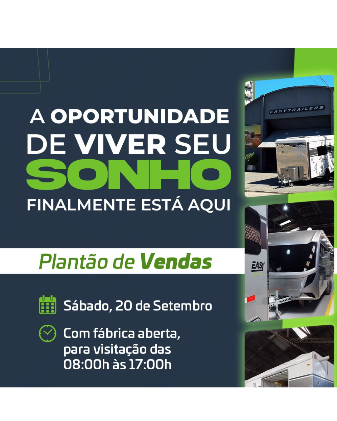 Plantão de Vendas e Show Room de Trailers novos e semi-novos